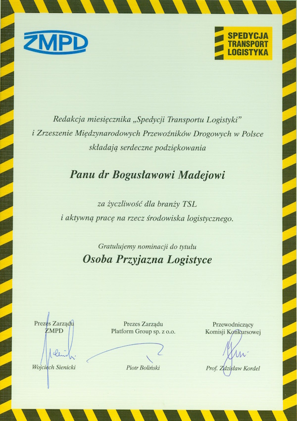 Osoba przyjazna logistyce