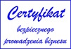 Certyfikat bezpiecznego prowadzenia biznesu